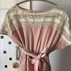 ANTHRO Crochet Rose Dress